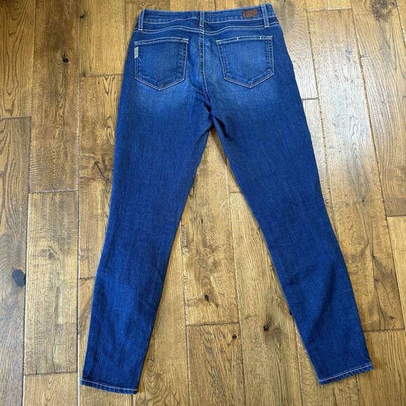 Paige Verdugo Ankle Skinny Jeans Dark Wash Denim Mid Rise Women's Size 27 - Picture 6 of 7